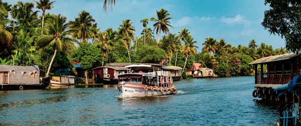 Asia, boats Wallpaper 3440x1440