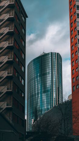 city, skyscrapers Wallpaper 640x1136