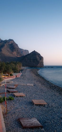 Aldea Beach, Spain Wallpaper 1080x2280