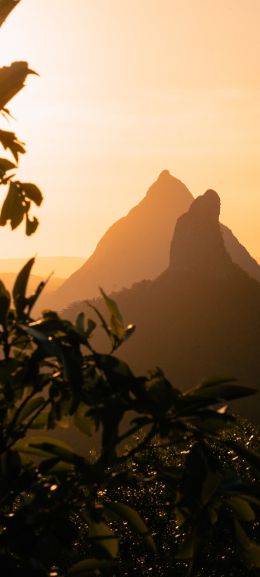 Australia, crooked mountains Wallpaper 1080x2400