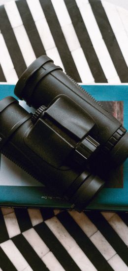 binoculars, table Wallpaper 1440x3040