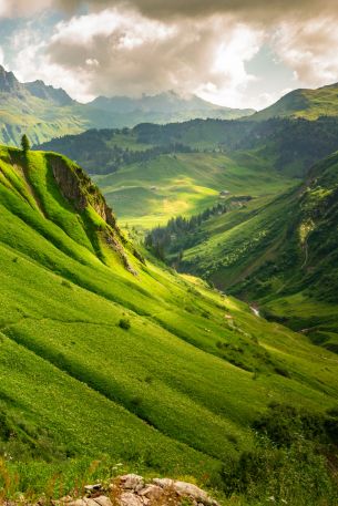 Braunarlspitze, Austria, landscape Wallpaper 640x960