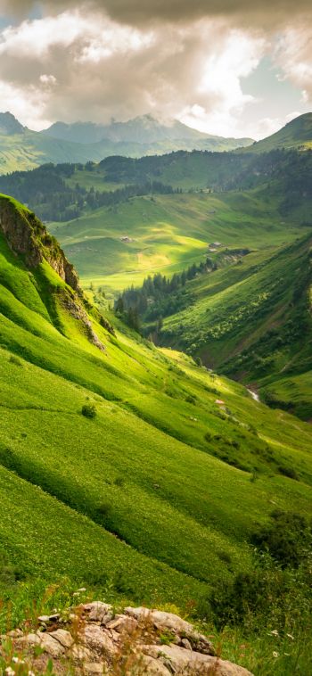 Braunarlspitze, Austria, landscape Wallpaper 1080x2340