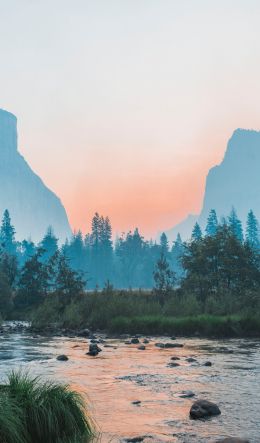 Yosemite National Park, USA, landscape Wallpaper 600x1024