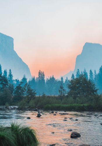 Yosemite National Park, USA, landscape Wallpaper 1668x2388