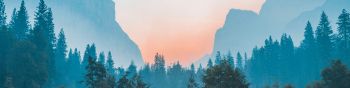 Yosemite National Park, USA, landscape Wallpaper 1590x400