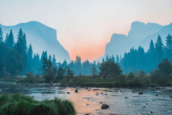 Yosemite National Park, USA, landscape Wallpaper 7360x4912
