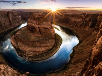 canyon, landscape, sunset Wallpaper 1024x768