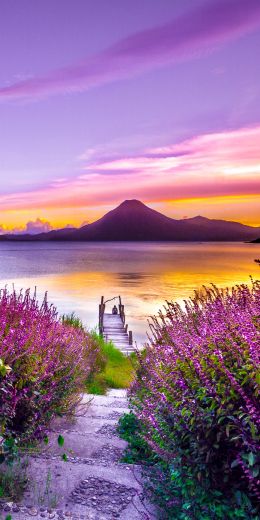 Lake Atitlan, Guatemala, lake Wallpaper 720x1440