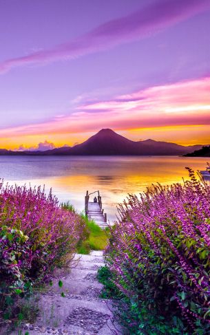 Lake Atitlan, Guatemala, lake Wallpaper 1752x2800