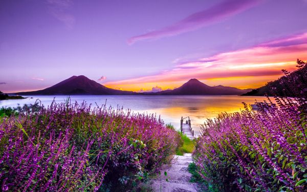 Lake Atitlan, Guatemala, lake Wallpaper 1920x1200