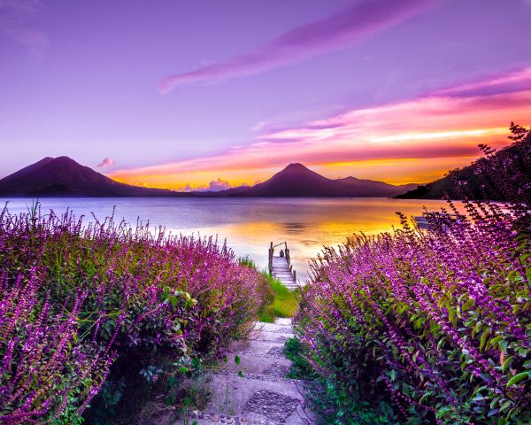 Lake Atitlan, Guatemala, lake Wallpaper 1280x1024