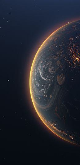 planet, space Wallpaper 1440x2960