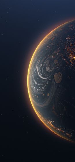 planet, space Wallpaper 1284x2778