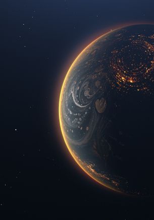 planet, space Wallpaper 1668x2388