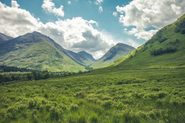 Обои 5184x3456 долина, холмы, Шотландия