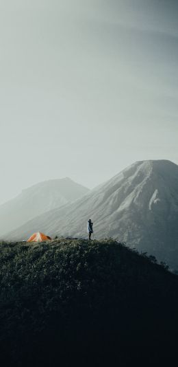 holidays in the mountains Wallpaper 1080x2220