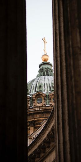 Kazan Cathedral, Kazan, Saint Petersburg, Russia Wallpaper 720x1440