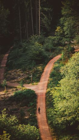 man in the forest Wallpaper 720x1280