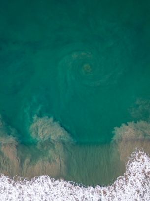 sea from above Wallpaper 2354x3169