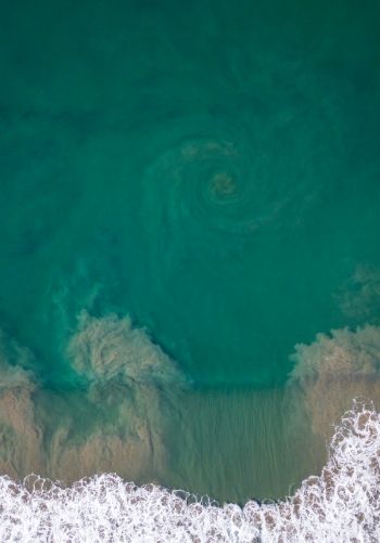 sea from above Wallpaper 1668x2388
