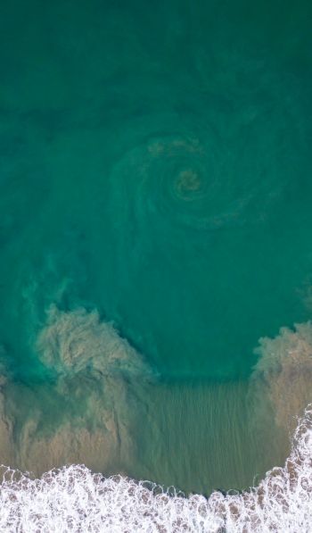 sea from above Wallpaper 600x1024