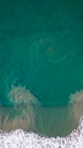 sea from above Wallpaper 640x1136