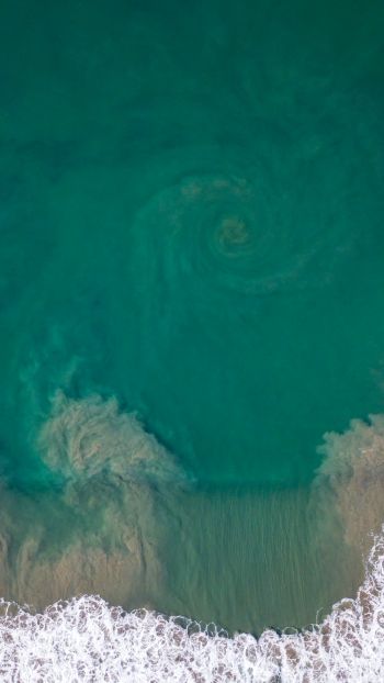 sea from above Wallpaper 750x1334