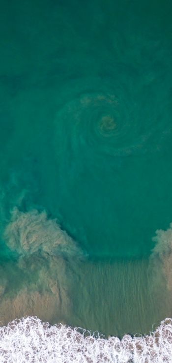 sea from above Wallpaper 1440x3040