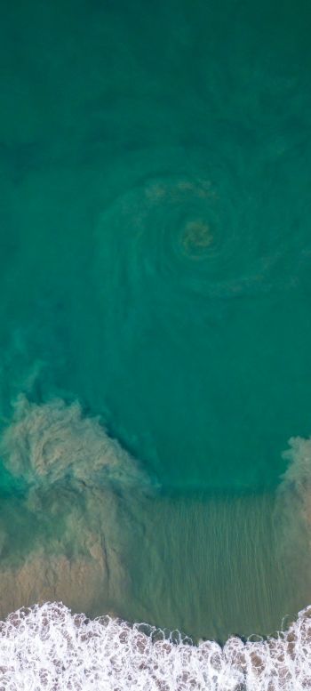sea from above Wallpaper 1080x2400