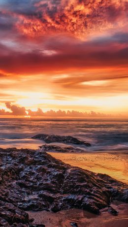 Bang Sak Beach, Takua Pa District, Phang-nga, Thailand Wallpaper 640x1136