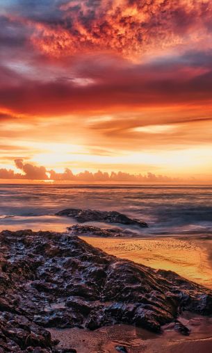 Bang Sak Beach, Takua Pa District, Phang-nga, Thailand Wallpaper 1200x2000