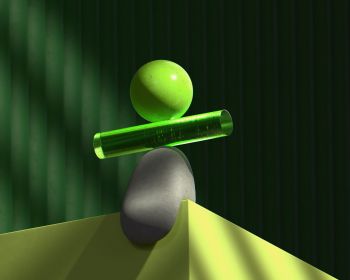 Abstract 3D objects Wallpaper 1280x1024