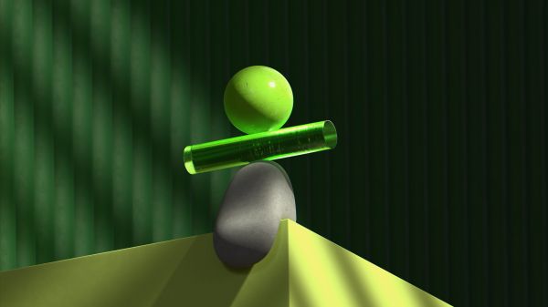 Abstract 3D objects Wallpaper 1920x1080