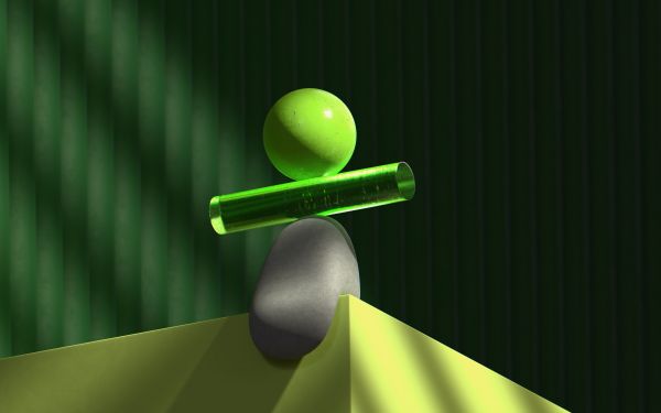 Abstract 3D objects Wallpaper 1920x1200