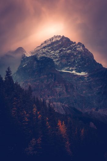 Banff, Canada, mountain Wallpaper 640x960