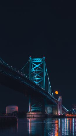 Benjamin Franklin Bridge, Philadelphia, USA Wallpaper 750x1334