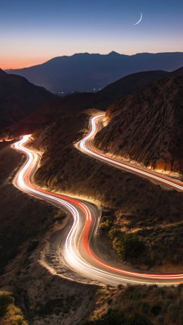 night road Wallpaper 640x1136