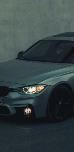 gray car Wallpaper 1440x2960