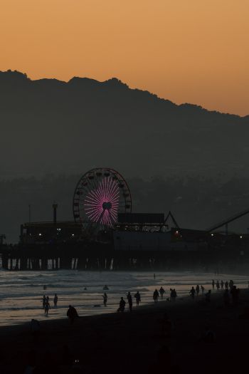 Santa Monica, California, USA Wallpaper 640x960