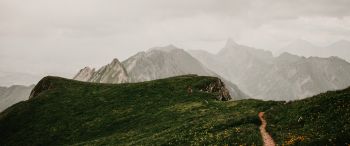 Обои 3440x1440 швейцарские горы, Швейцария