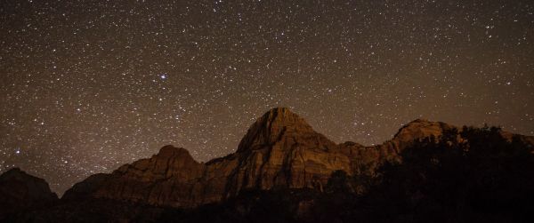 night mountains Wallpaper 3440x1440