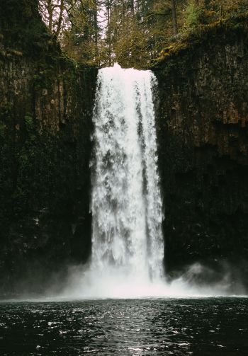 Abiqua Falls, Oregon, USA Wallpaper 1640x2360