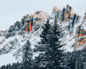 snowy mountains Wallpaper 1280x1024