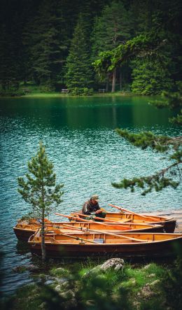 Black Lake, Montenegro Wallpaper 600x1024