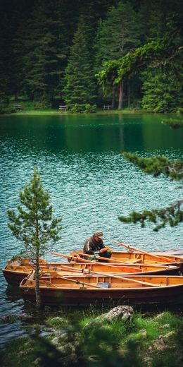 Black Lake, Montenegro Wallpaper 720x1440