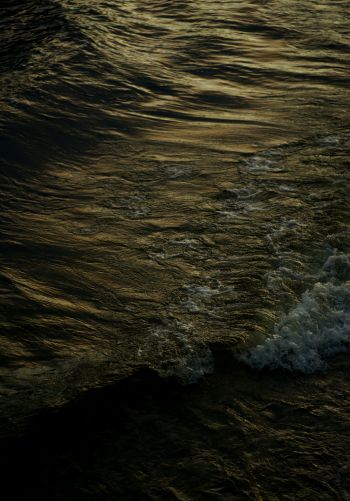 dark water, waves Wallpaper 1668x2388