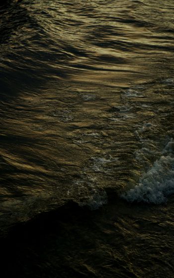 dark water, waves Wallpaper 1752x2800