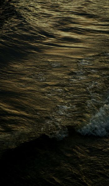 dark water, waves Wallpaper 600x1024
