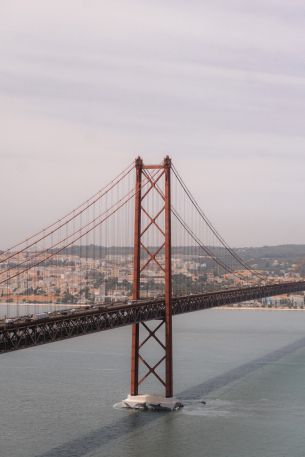 red bridge, Lisbon, Portugal Wallpaper 3989x5983